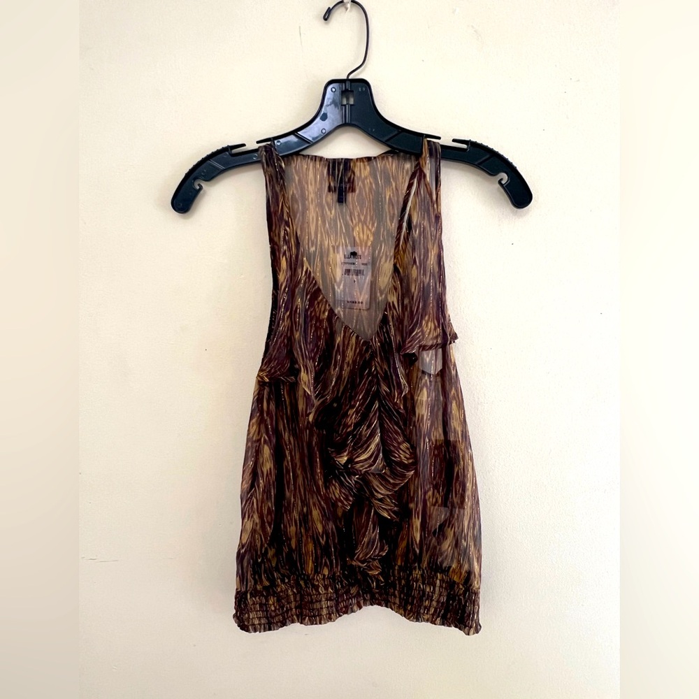 NWT Ella Moss Brown Sleeveless Women's Top